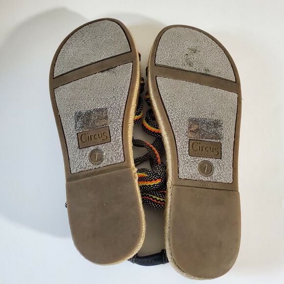 Circus Sam Edelman Sandals Women Size 7 Athena Strappy Gladiator Espadrille Shoe - Picture 5 of 5
